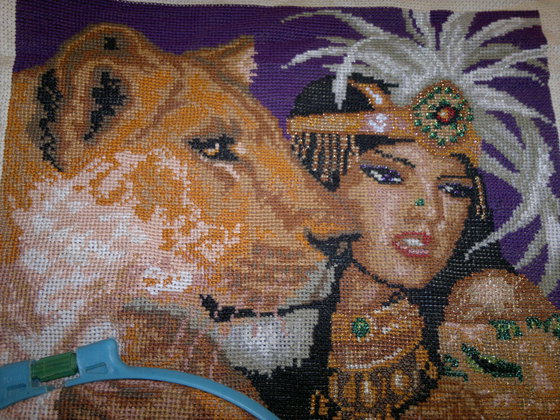 Работа «Египтянка со львицей.»