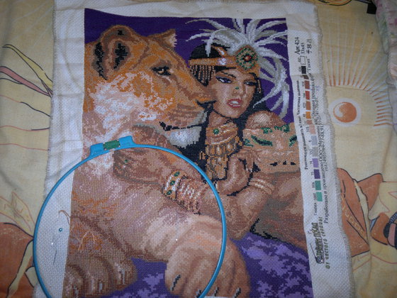 Работа «Египтянка со львицей.»