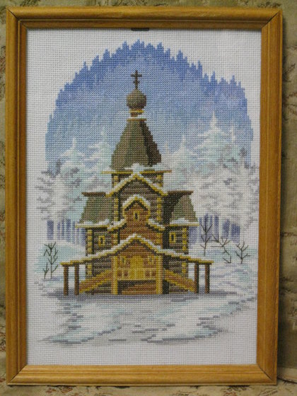 Работа «Деревенская церковь»