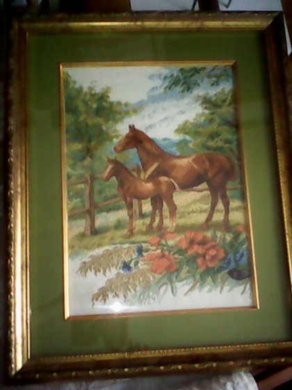 Работа «Лошади на выгоне»