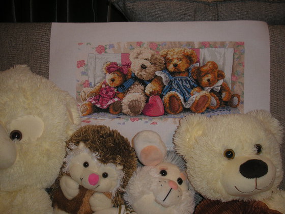 Работа «семейство мишек»