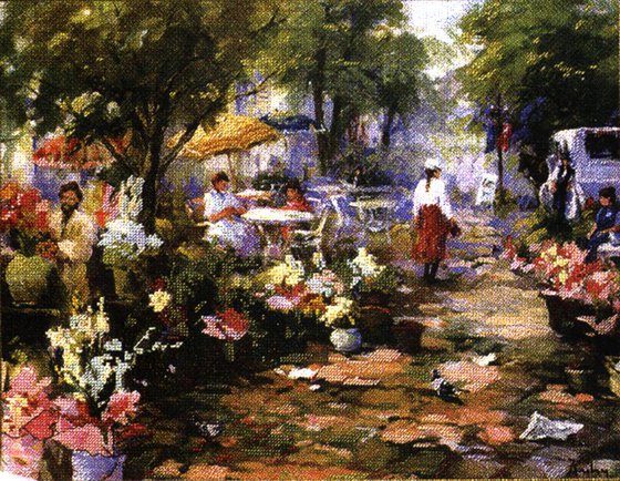 Работа «Цветочный базар»