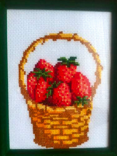 Работа «Клубника в корзинке :)»
