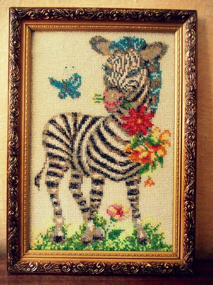 Работа «Веселая зебра»