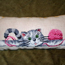 Работа «Котёнок (подушка)»