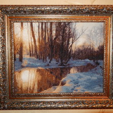 Работа «Яуза зимой»