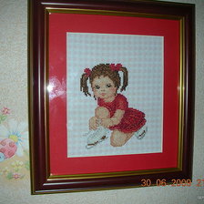 Работа «Юная фигуристка»