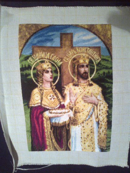 Работа «Св.Цар Константин и Царица Елена»