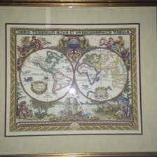Работа «Старая карта мира»