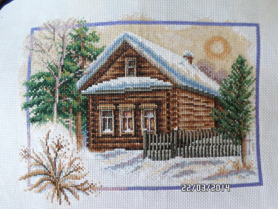 Работа «Зима в деревне (2014)»