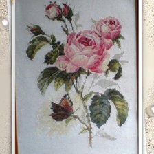 Работа «Роза и бабочка»