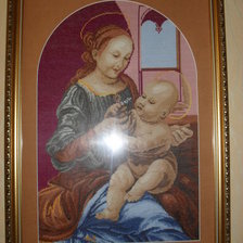 Работа «мадонна с младенцем»