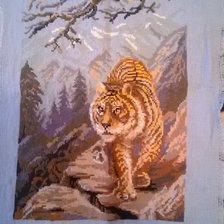 Работа «Тигр в горах»