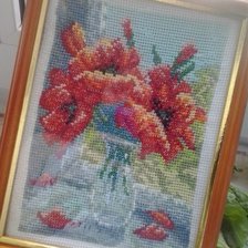 Работа «Маки в вазе»