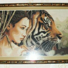 Работа «Девушка и тигр»