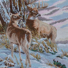 Работа «Зимовка олений»