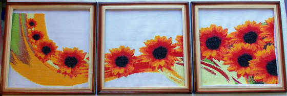 Работа «Триптих "Подсолнухи"»
