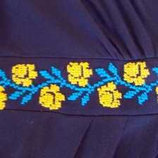 Работа «Сине-желтый орнамент»