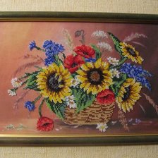 Работа «Корзина цветов»