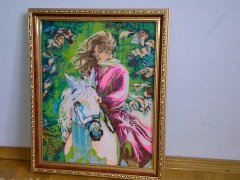 Работа «Девушка на коне»