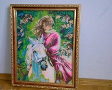 Работа «Девушка на коне»