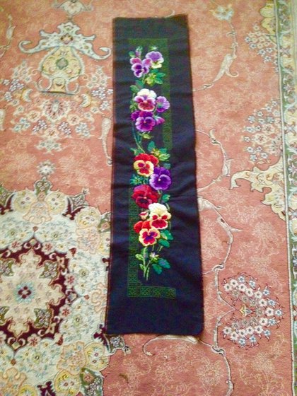 Работа «Анютины глазки»