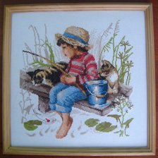 Работа «"Ловись, рыбка!" Риолис, 30*30»