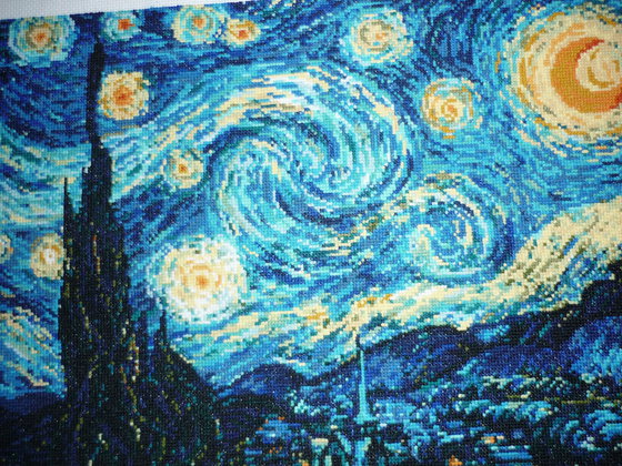 Работа «Звездное небо (риолис)»