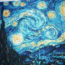 Работа «Звездное небо (риолис)»