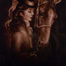Работа «Девушка с лошадью»