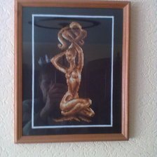 Работа «Серия "Золотые миражи". Девушка-вода»