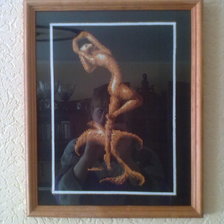 Работа «Серия "Золотые миражи". Девушка со скатом»