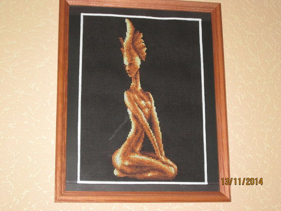 Работа «Серия "Золотые миражи". Девушка-огонь.»