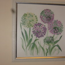 Работа «фиолетовые цветы»