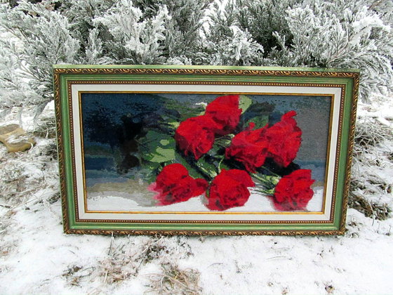 Работа «красные розы»