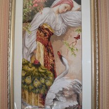 Работа «Девушка с лебедем»