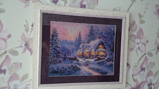 Работа «Сиреневая зима»