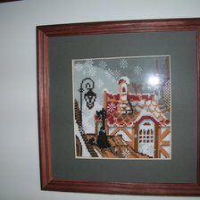 Работа «Коты зимой»