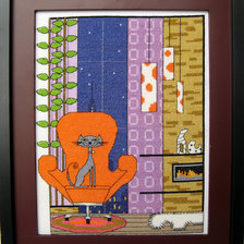 Работа «Ретро кот»