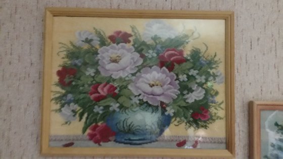 Работа «ваза с цветами»