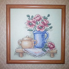 Работа «Цветы в кувшине»