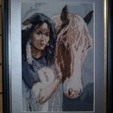 Работа «Девушка с лошадью»