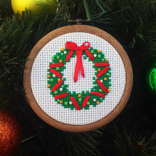 Работа «Рождественский венок»