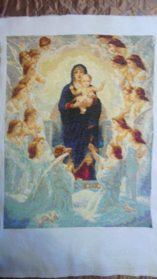 Работа «Дева Мария с Младенцем»