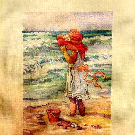 Работа «Девочка и море»