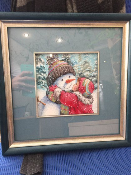 Работа «Поцелуй для снеговика»