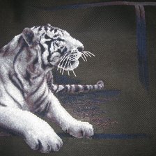 Работа «Белый тигр с которым я намучилась)»