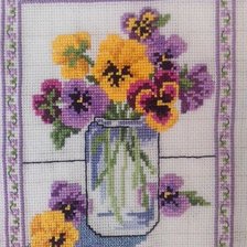 Работа «Анютины глазки»