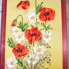 Работа «Ромашки и маки»