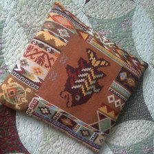 Работа «подушки в мексиканском стиле "Рыба"»